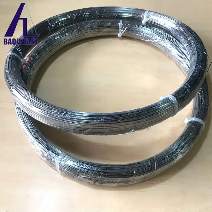 Nickel titanium alloy flat wire